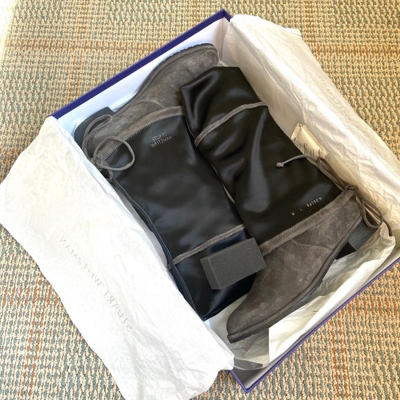 STUART WEITZMAN lowlander Grey Boots size 7 - Picture 10 of 15